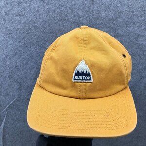 Burton Rad Dad Hat Cap Mens One Size Mustard Yellow Strap Back Embroidered